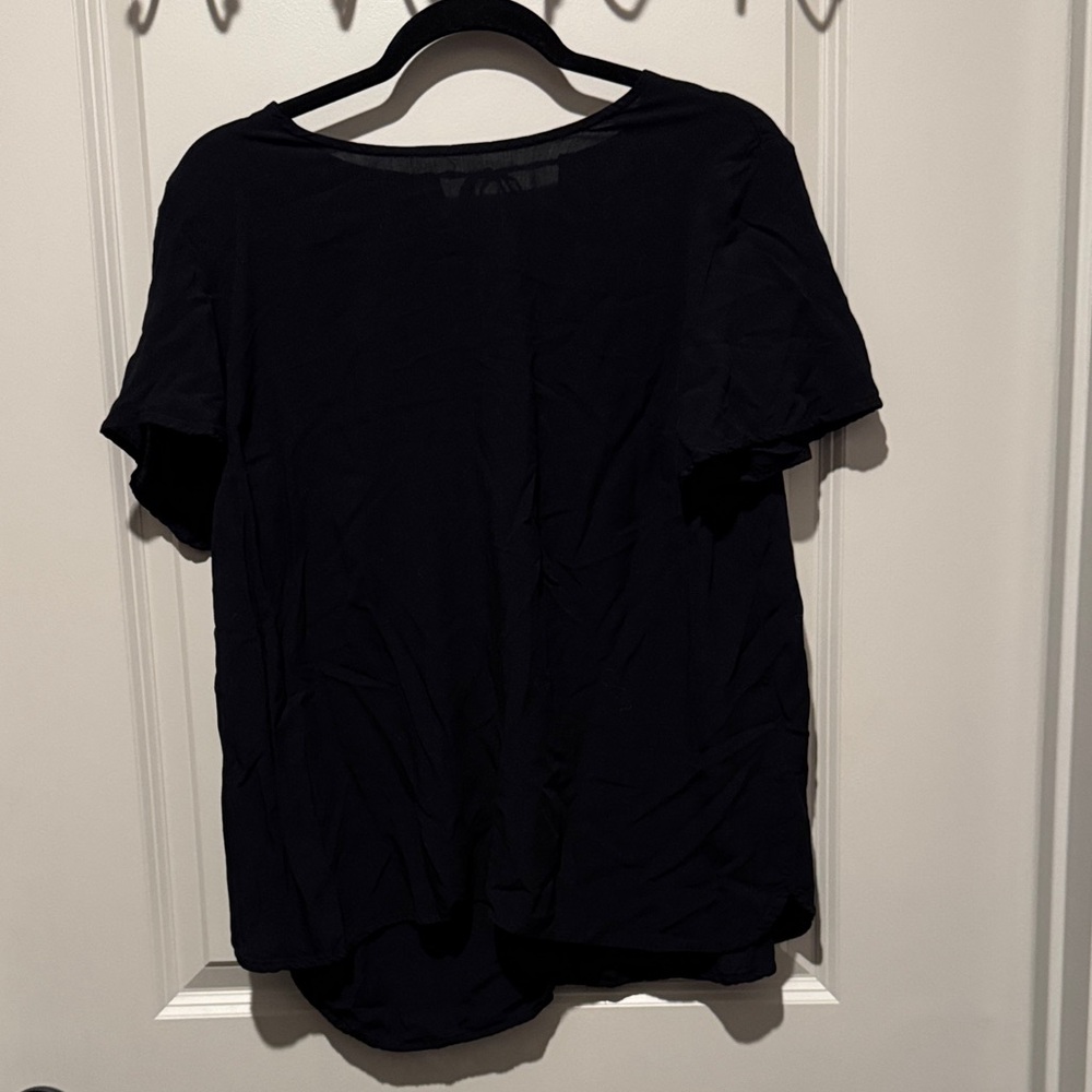 Old Navy Women's Black Short Sleeve Blouse